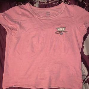 Vans off the wall pink t-shit
